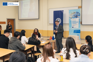 EU Ambassador Delivers Lecture on Central Asia Policy to AIU Students