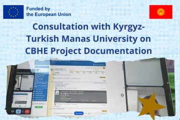 Online Consultation with Kyrgyz-Turkish Manas University on CBHE Project Documentation
