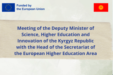 Meeting of the Deputy Minister of Science, Higher Education and Innovation of the Kyrgyz Republic with the Head of the Secretariat of the European Higher Education Area