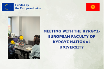 Meeting with the Kyrgyz-European Faculty of Kyrgyz National University