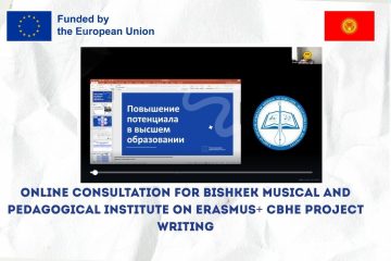 Online Consultation for Bishkek Musical-Pedagogical Institute on Erasmus+ CBHE Project Writing