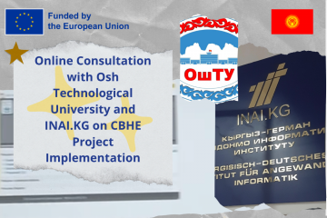 Online Consultation with Osh Technological University and INAI.KG on CBHE Project Implementation