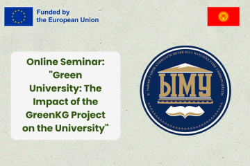 Online Seminar: "Green University: The Impact of the GreenKG Project on the University" Online Seminar: "Green University: The Impact of the GreenKG Project on the University"