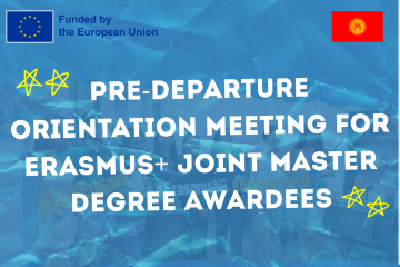 Pre-Departure Orientation Meeting for Erasmus+ Joint Master  Degree Awardees 2025